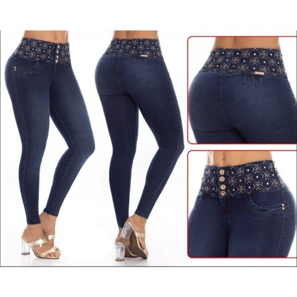 Colombian Jeans PUSH UP Jeans Colombiano Levanta Cola Butt Lift ENE2 Ref 904299